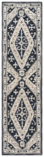 Safavieh Metro 2'-3" x 9'-0" Rug in Navy / Ivory