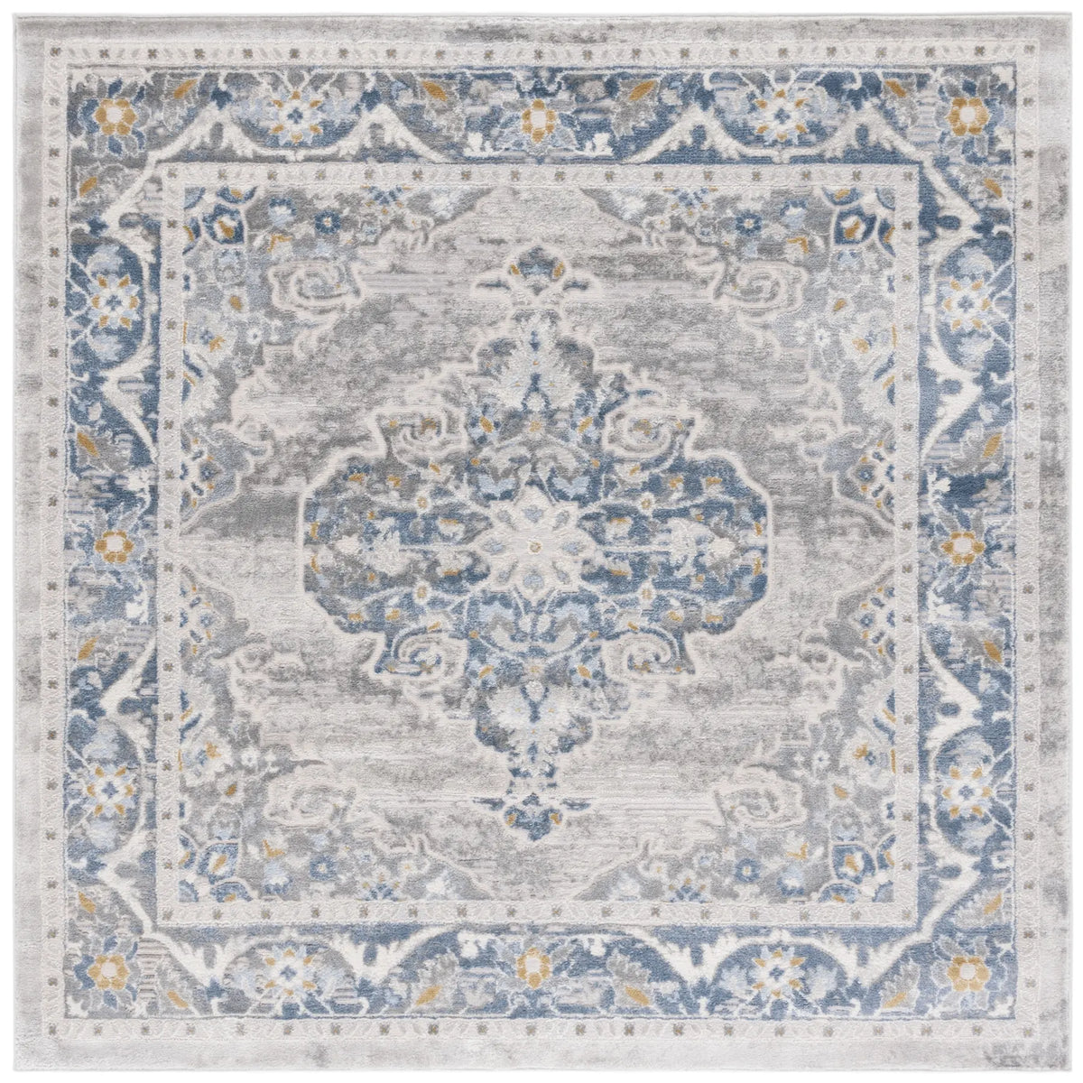 Safavieh Palma 6'-7" x 6'-7" Rug in Grey / Blue