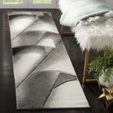 Safavieh Hollywood 2'-3" x 8'-0" Rug in Grey / Dark Grey