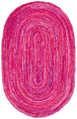 Safavieh Braided 5'-0" x 8'-0" Rug in Pink / Fuchsia