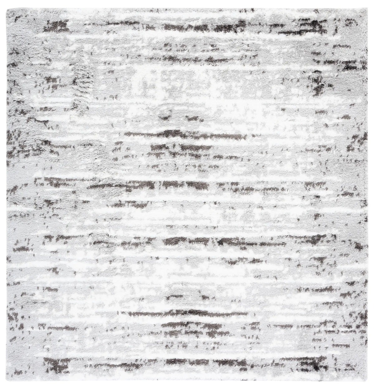 Safavieh Berber Shag 7'-0" x 7'-0" Rug in Grey / Dark Grey