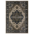 Oriental Weavers Sphinx ELIANA ELI05 Blue Medallion Rugs - main flat
