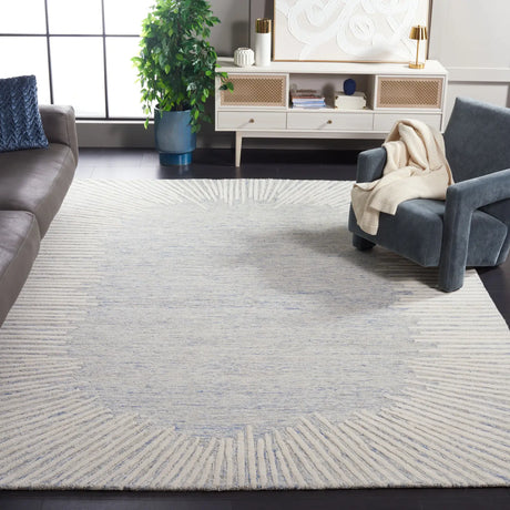 Safavieh Abstract 10'-0" x 14'-0" Rug in Blue / Ivory