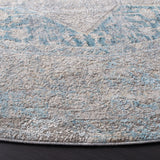Safavieh Dream 6'-7" x 6'-7" Rug in Grey / Aqua