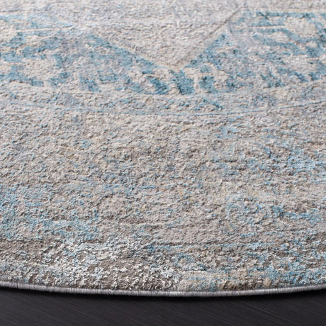 Safavieh Dream 6'-7" x 6'-7" Rug in Grey / Aqua