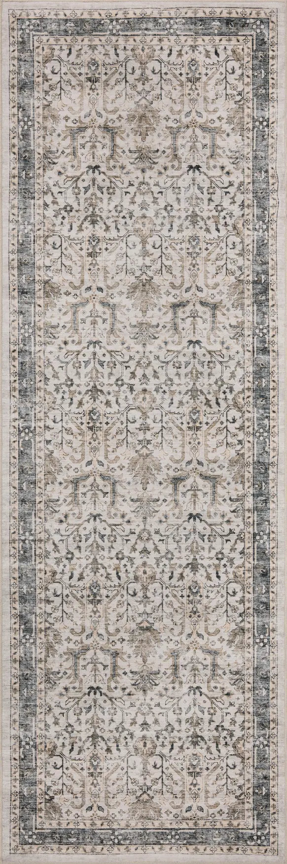 Loloi Anniston ANS-01 Ivory / Stone Rug - runner flat