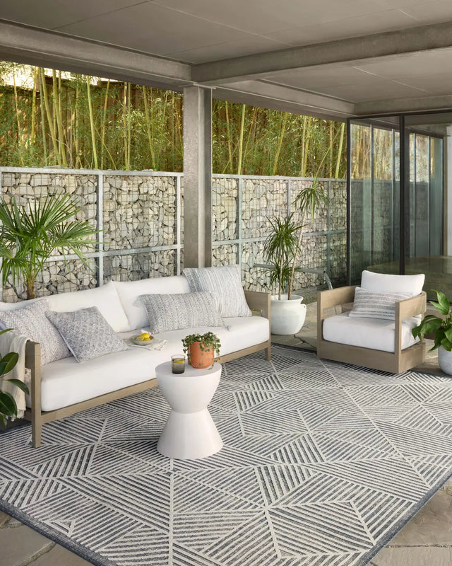 Loloi Rainier Rai-03 Denim/Ivory Rug - room scene 1
