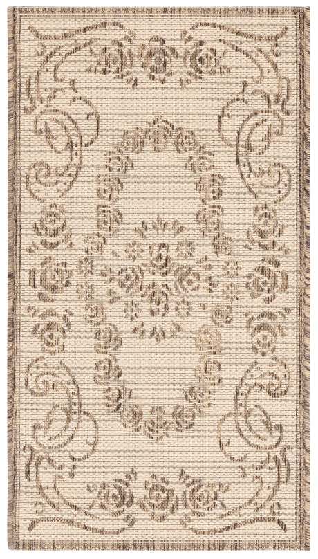 Safavieh Courtyard 2'-0" x 3'-7" Rug in Natural / Brown