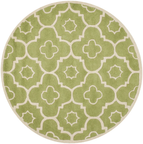 Safavieh Chatham 5'-0" x 5'-0" Rug in Green / Ivory