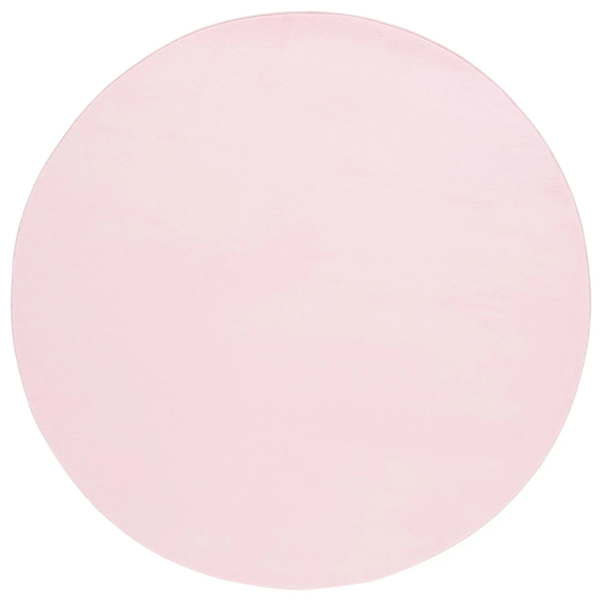 Safavieh Faux Rabbit Fur 6'-0" x 6'-0" Rug in Pink