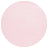 Safavieh Faux Rabbit Fur 6'-0" x 6'-0" Rug in Pink