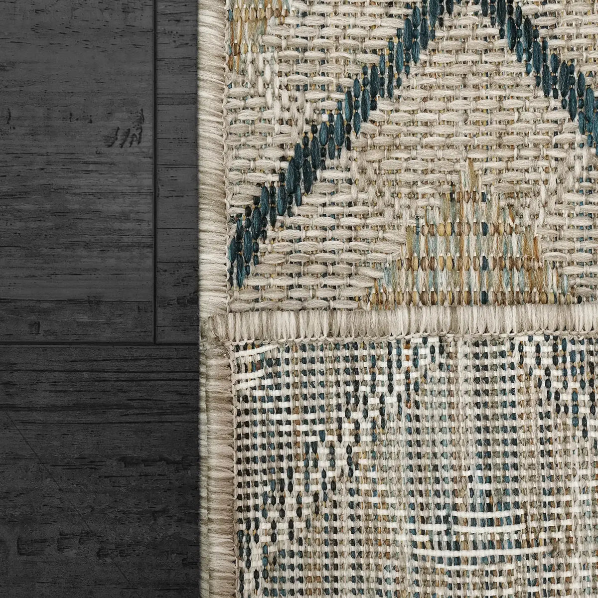 Dynamic Rugs Melissa 4232 Ivory/Grey Rug - Corner