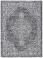 Safavieh Courtyard 4'-5" x 6'-5" Rug in Grey / Black