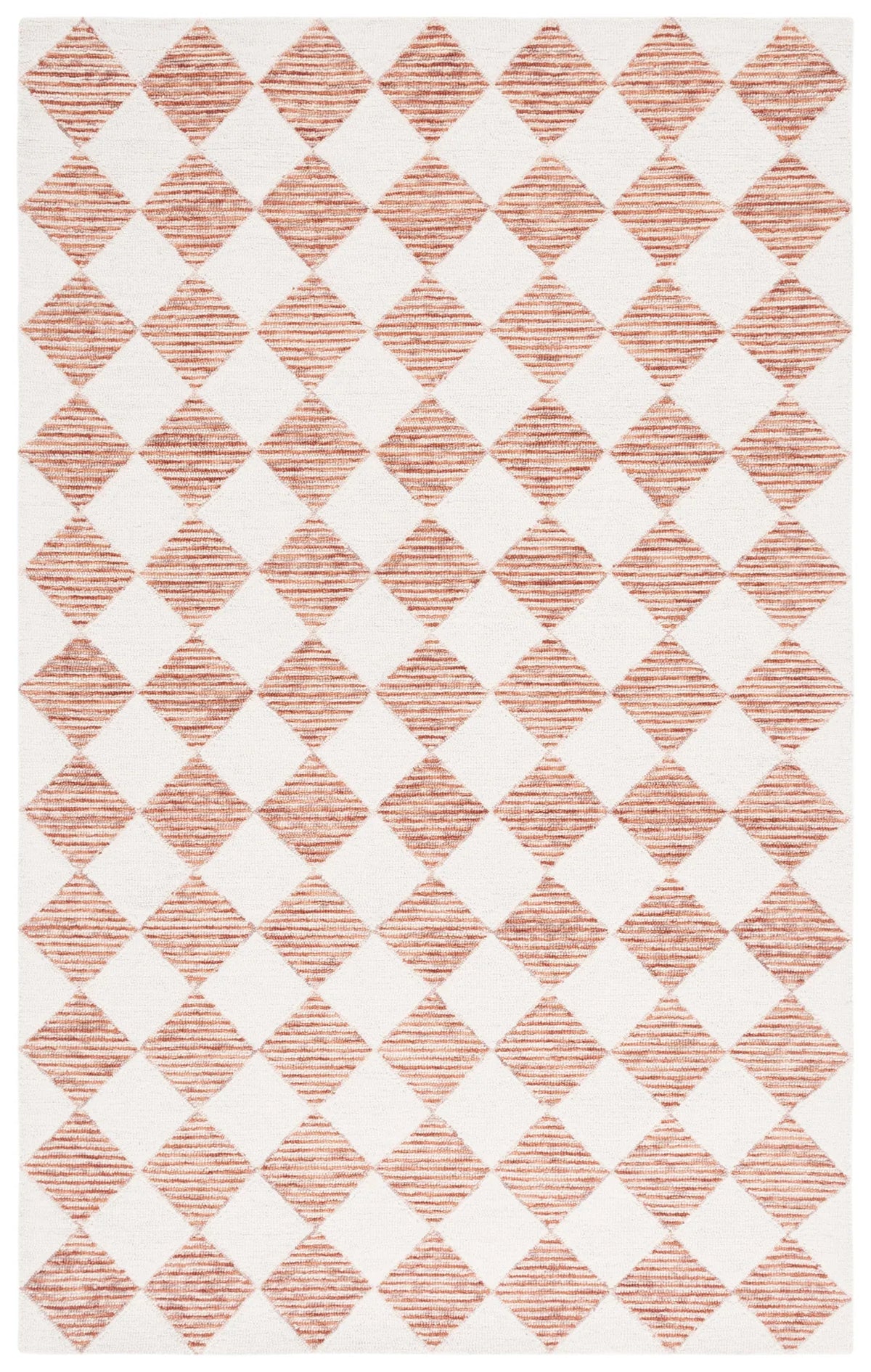 Safavieh Ebony 4'-0" x 6'-0" Rug in Rust / Ivory