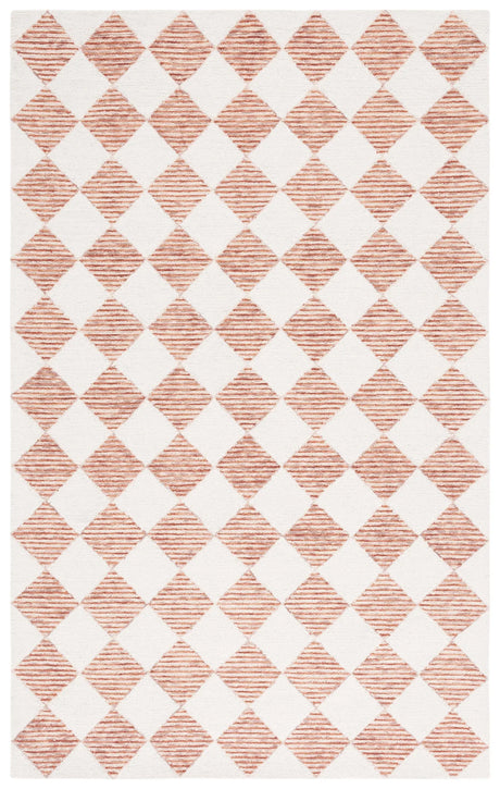Safavieh Ebony 4'-0" x 6'-0" Rug in Rust / Ivory