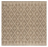 Safavieh Courtyard 6'-7" x 6'-7" Rug in Brown / Light Beige