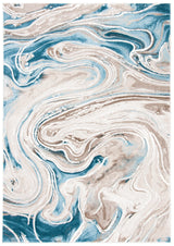 Safavieh Meadow 500 4'-0" x 6'-0" Rug in Beige / Blue