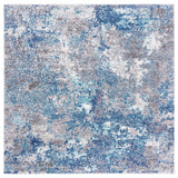 Safavieh Aston 6'-7" x 6'-7" Rug in Navy / Grey
