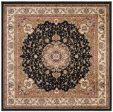 Safavieh Lyndhurst 6'-0" x 6'-0" Rug in Black / Ivory