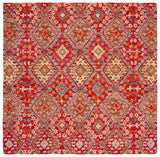 Safavieh Aspen 7'-0" x 7'-0" Rug in Red / Gold