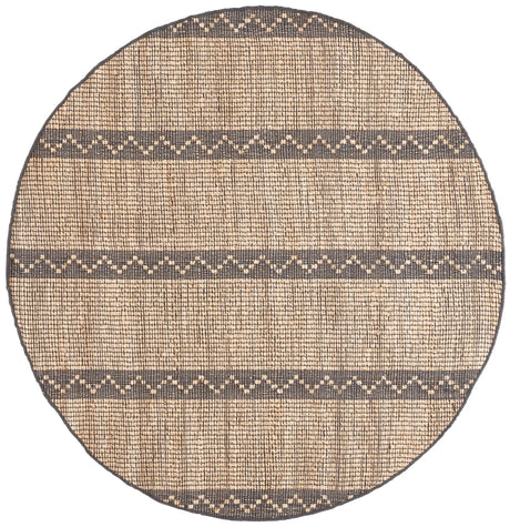 Safavieh Natural Fiber 6'-0" x 6'-0" Rug in Natural / Grey