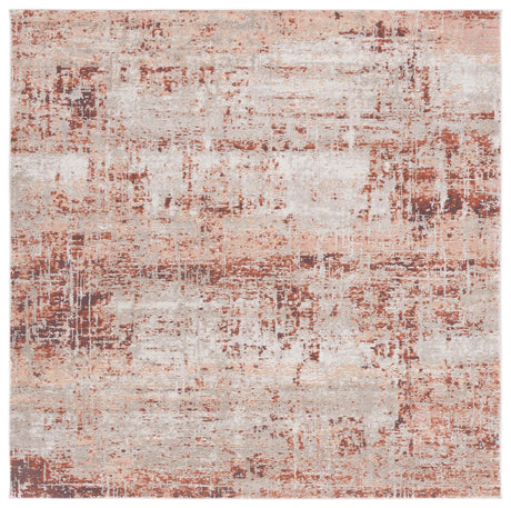 Safavieh Madison 800 6'-7" x 6'-7" Rug in Rust / Grey