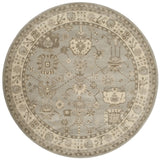 Safavieh Royalty 7'-0" x 7'-0" Rug in Silver / Cream