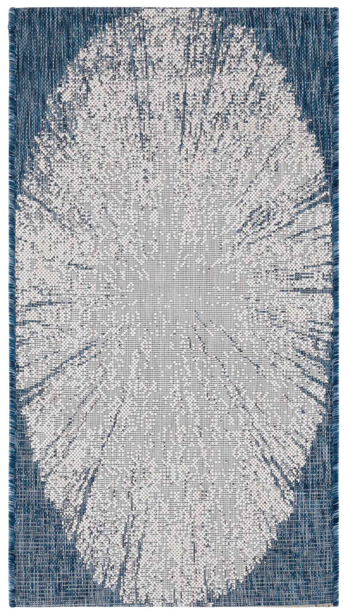 Safavieh Courtyard 2'-0" x 3'-7" Rug in Beige / Navy