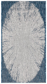 Safavieh Courtyard 2'-0" x 3'-7" Rug in Beige / Navy