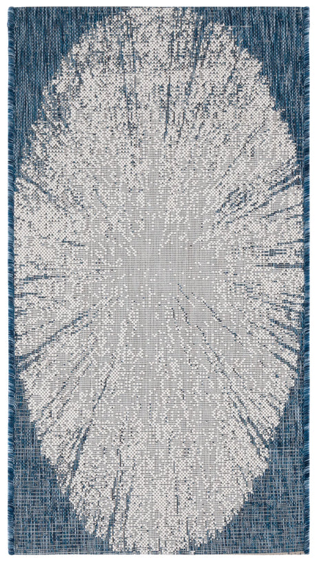 Safavieh Courtyard 2'-0" x 3'-7" Rug in Beige / Navy
