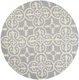 Safavieh Cambridge 6'-0" x 6'-0" Rug in Silver / Ivory