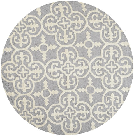 Safavieh Cambridge 6'-0" x 6'-0" Rug in Silver / Ivory