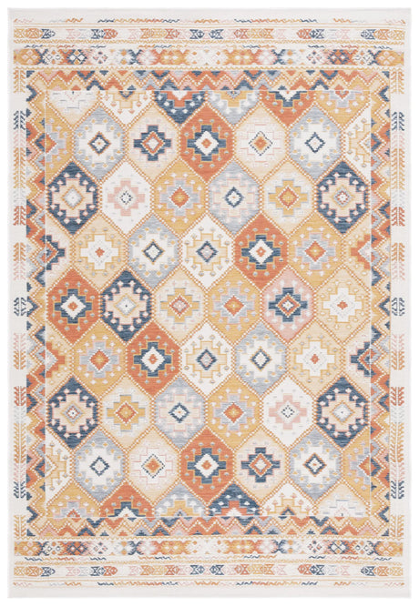Safavieh Sunrise 4'-0" x 5'-7" Rug in Gold / Rust Blue