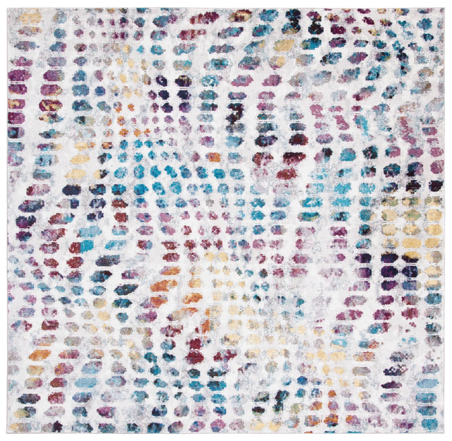 Safavieh Aria 6'-5" x 6'-5" Rug in Cream / Wine
