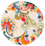 Safavieh Cabana 5'-3" x 5'-3" Rug in Ivory / Blue