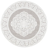 Safavieh Marbella 6'-0" x 6'-0" Rug in Light Grey / Ivory