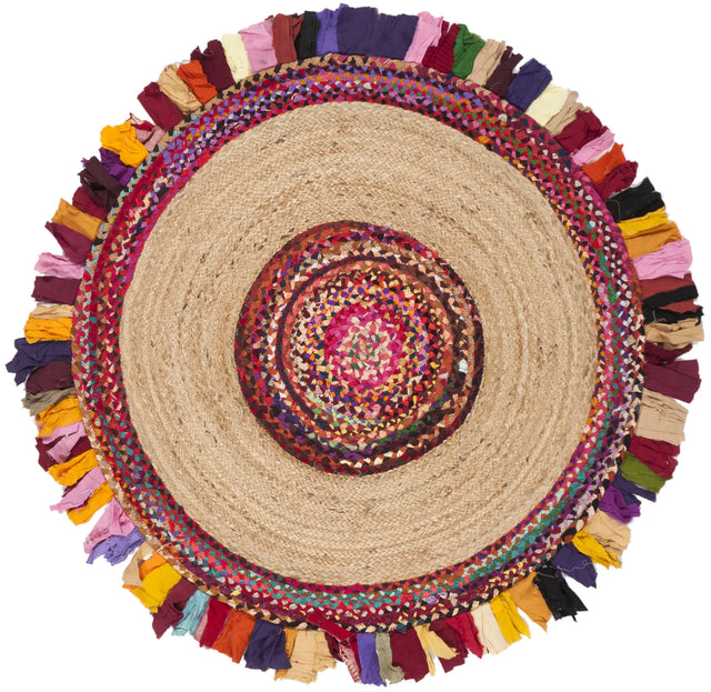 Safavieh Cape Cod 4'-0" x 4'-0" Rug in Multi / Natural