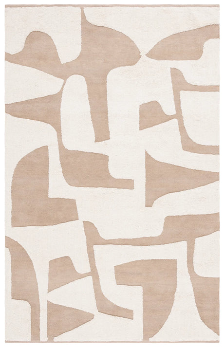Safavieh Casablanca 4'-0" x 6'-0" Rug in Beige / Ivory