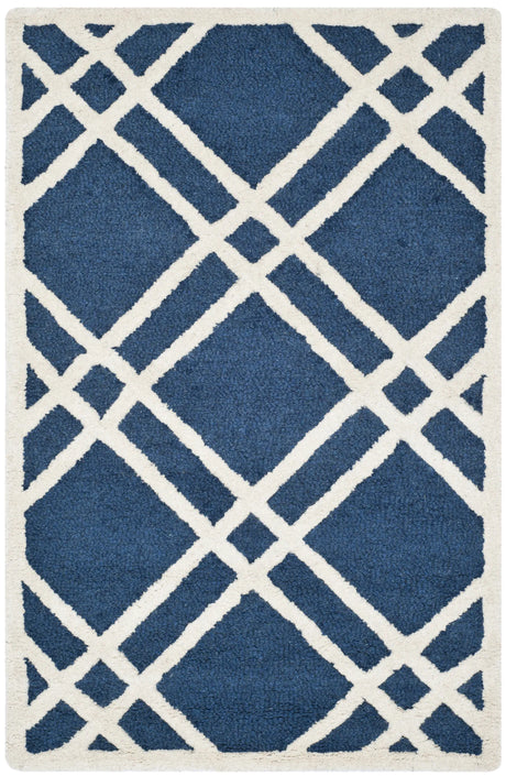 Safavieh Cambridge 2'-0" x 3'-0" Rug in Navy Blue / Ivory