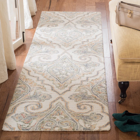 Safavieh Aubusson 2'-3" x 8'-0" Rug in Ivory / Green