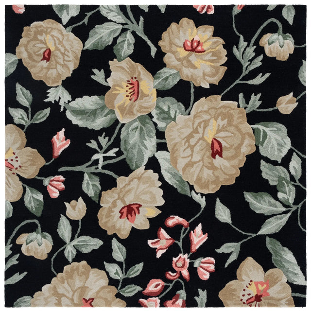 Safavieh Jardin 6'-0" x 6'-0" Rug in Black / Beige