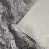 Safavieh Faux Sheep Skin 2'-0" x 3'-0" Rug in Grey