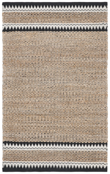 Safavieh Natural Fiber 3'-0" x 5'-0" Rug in Natural / Black