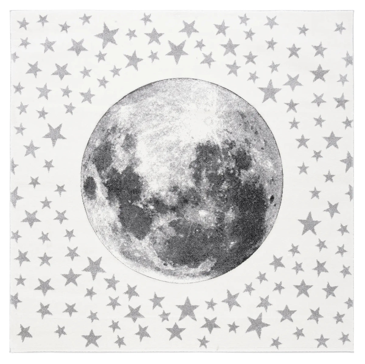 Safavieh Carousel Kids 100 6'-7" x 6'-7" Rug in Ivory / Grey