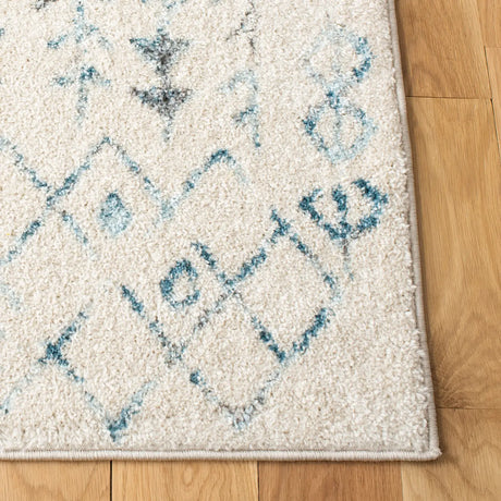 Safavieh Tulum 4'-0" x 6'-0" Rug in Ivory / Turquoise