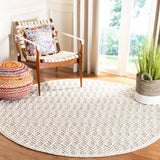 Safavieh Trace 6'-0" x 6'-0" Rug in Grey / Black