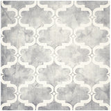 Safavieh Dip Dye 7'-0" x 7'-0" Rug in Grey / Ivory