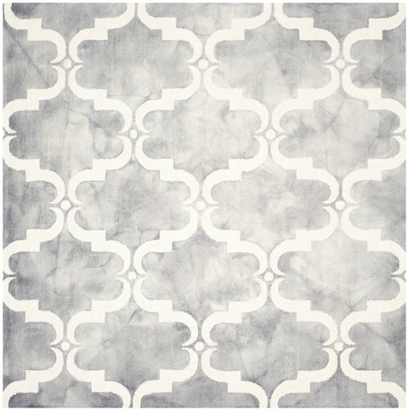 Safavieh Dip Dye 7'-0" x 7'-0" Rug in Grey / Ivory