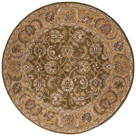 Safavieh Classic 8'-0" x 8'-0" Rug in Olive / Camel
