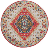 Safavieh Heritage 6'-0" x 6'-0" Rug in Grey / Red